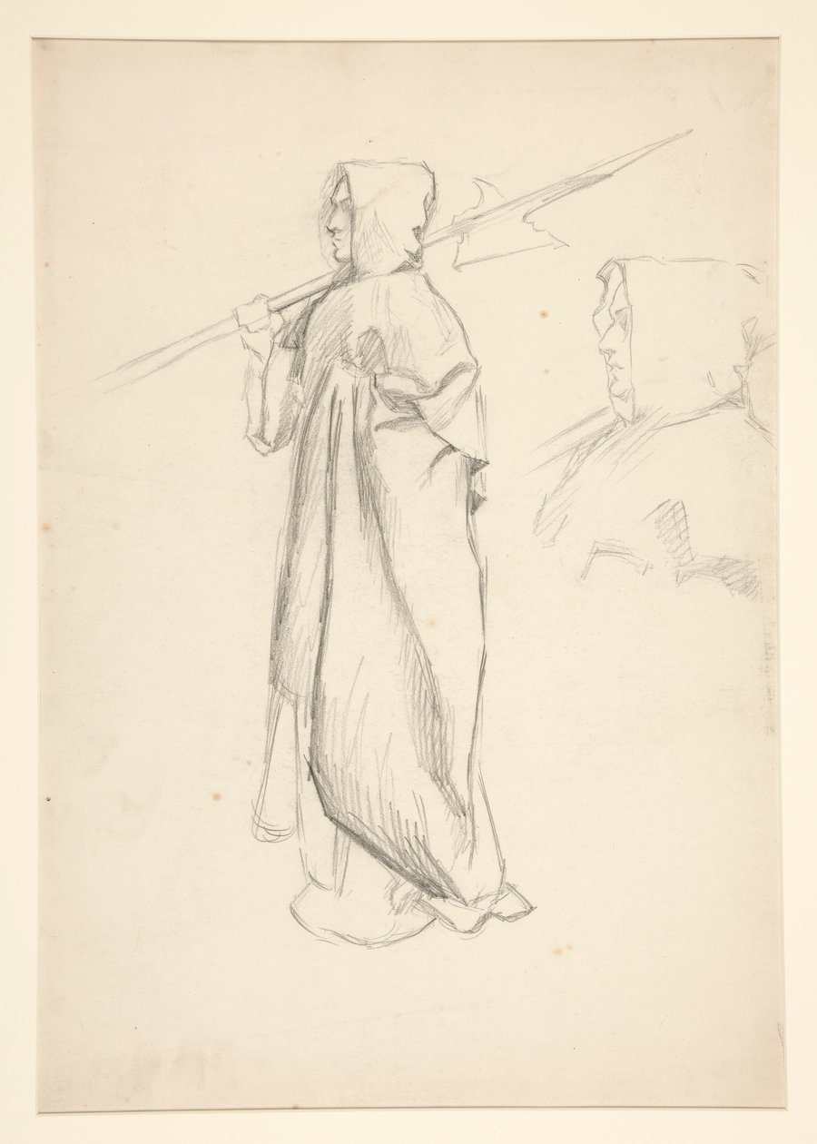 Étude de hallebardier, de Richard III - Edwin Austin Abbey