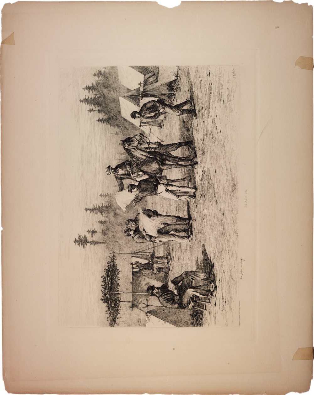Journaux en camp, 1876 - Edwin Austin Forbes