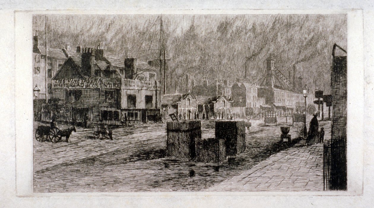 Vine Tavern, Mile End Road, Stepney, Londres, 1871 - Edwin Edwards