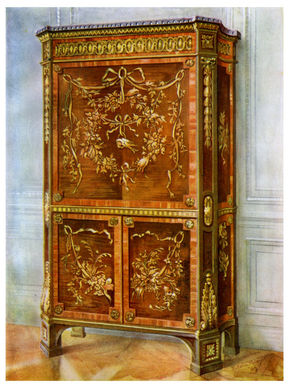 Secrétaire droit monté en or moulu, français, 1911-1912 - Edwin Foley