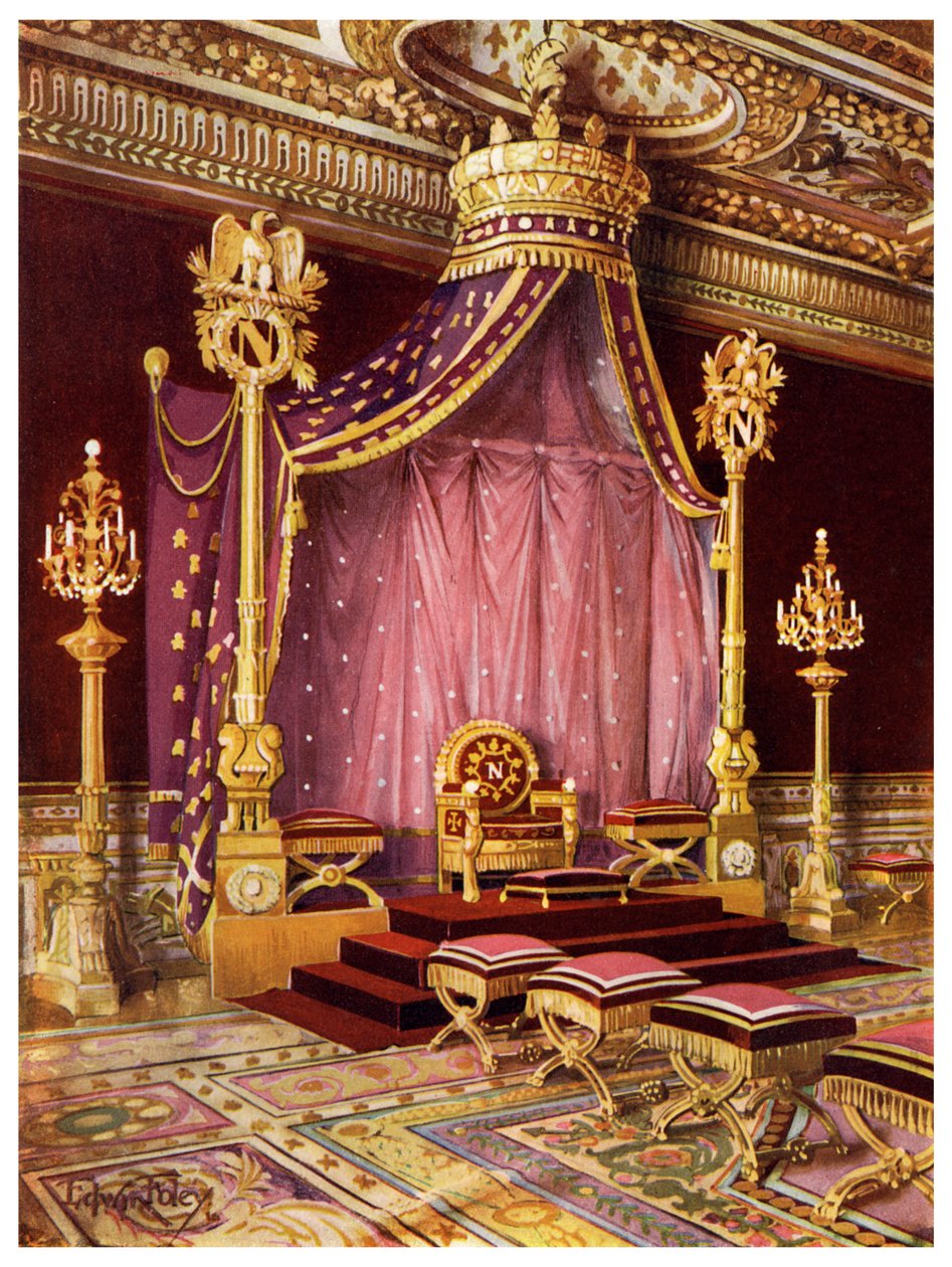 Salle du trône au Palais de Fontainebleau, France, 1911-1912 - Edwin Foley