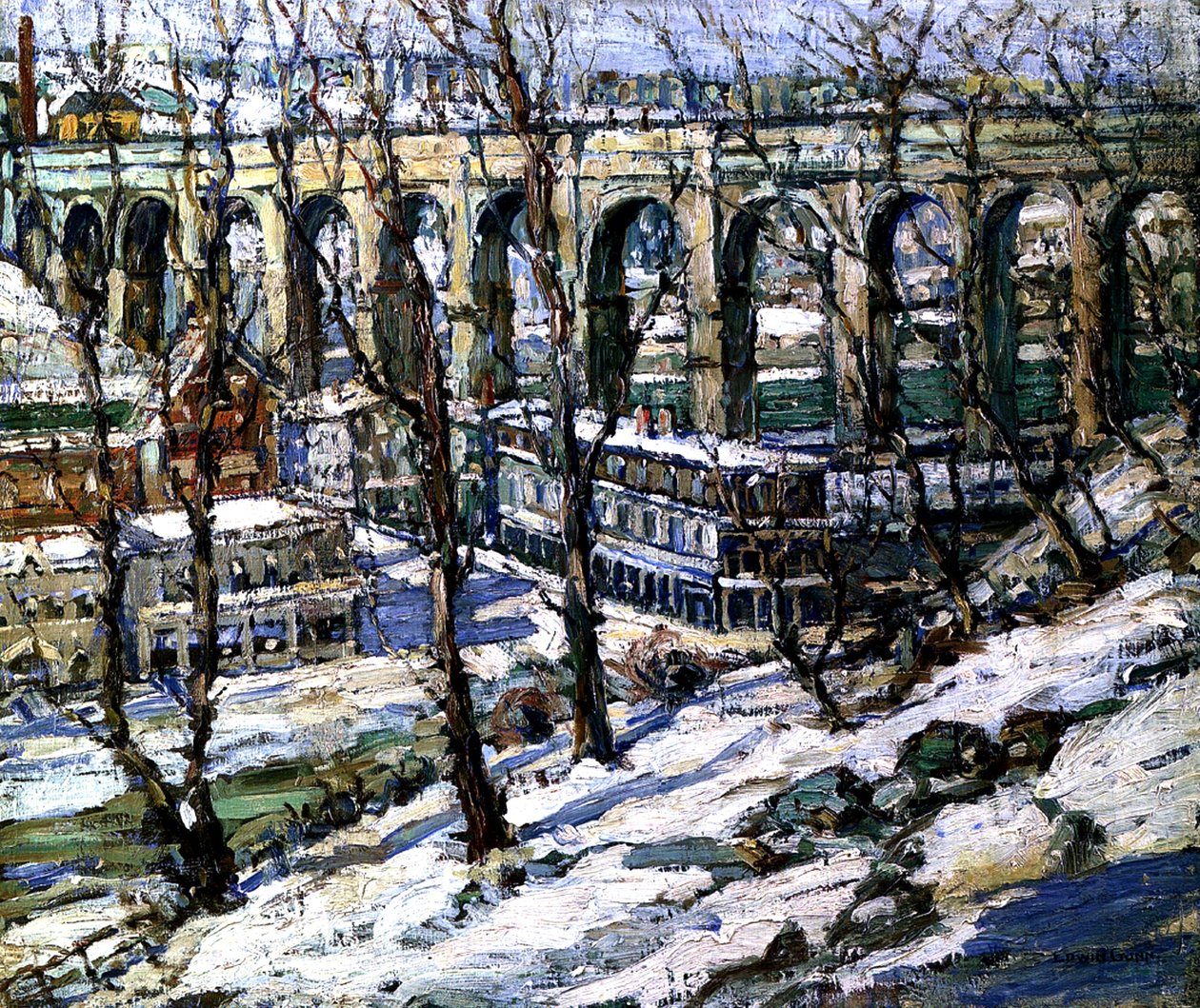 High Bridge sur la rivière Harlem, USA, vers 1907 - Edwin H. Gunn