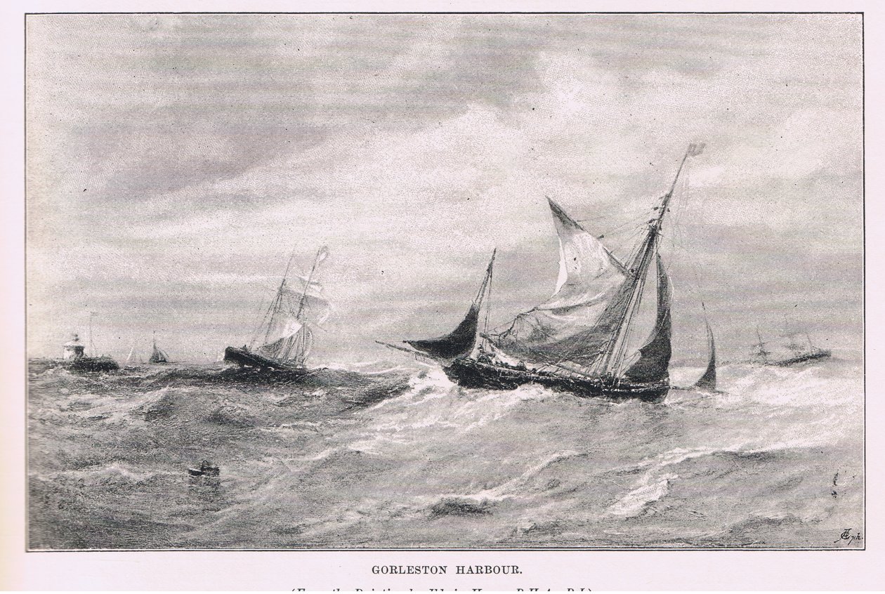 Port de Gorleston, du Magazine of Art 1893, Cassell and Company - Edwin Hayes