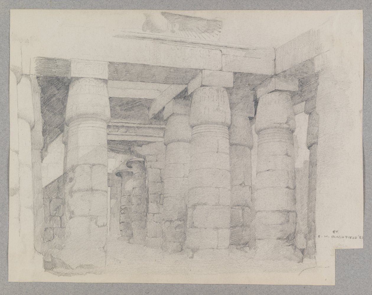 Temple de Khonsou à Karnak, 1887 - Edwin Howland Blashfield