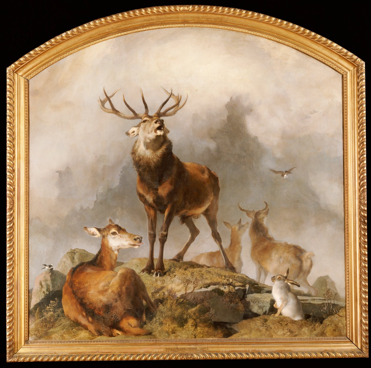Scène à Braemar - Cerfs des Highlands - Edwin Landseer