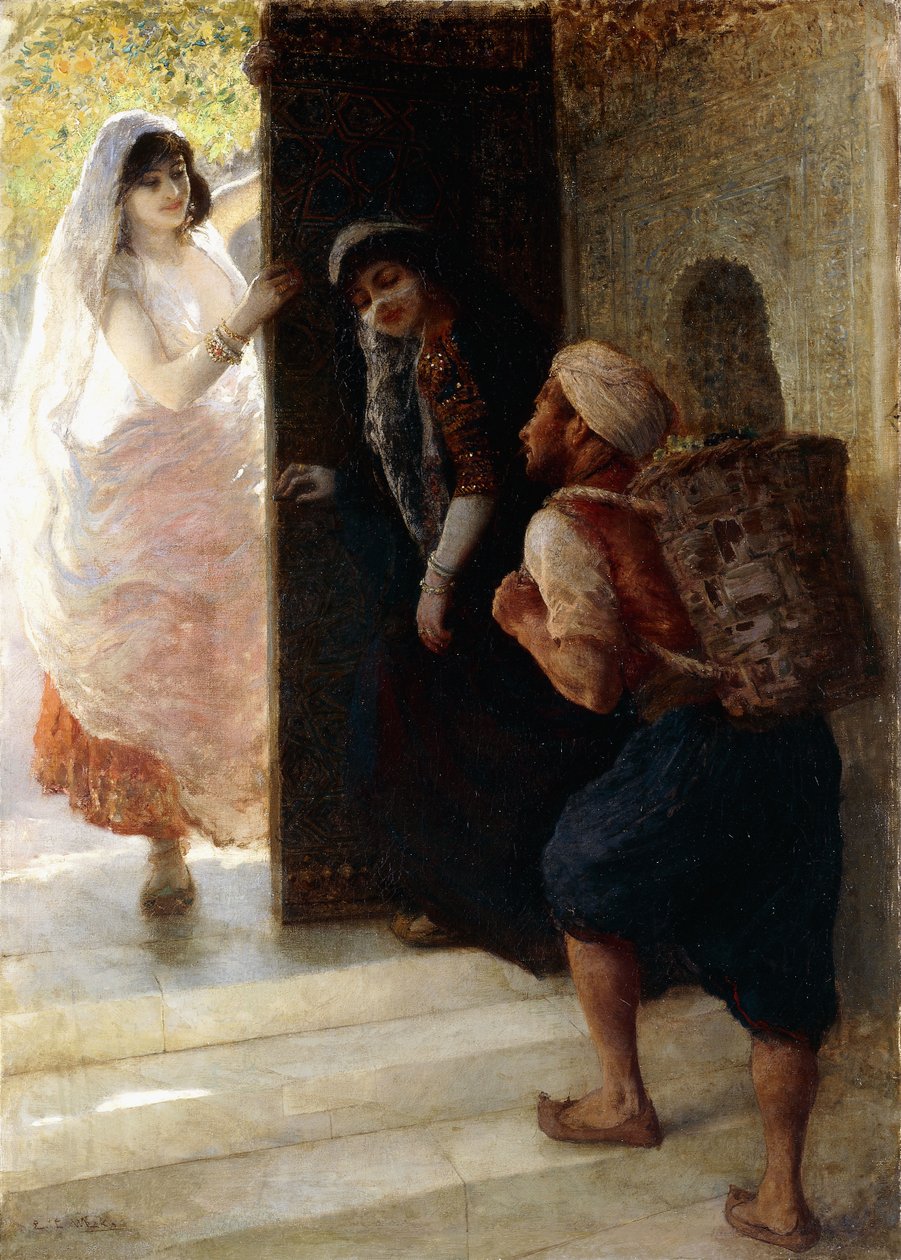 Les Mille et Une Nuits, Le Porteur de Bagdad, c.1900 - Edwin Lord Weeks