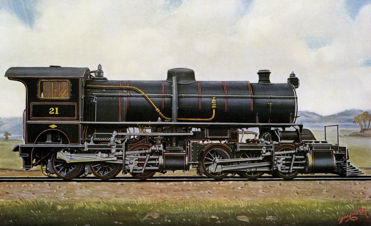 Locomotive à vapeur n° 21. Parmi les Mongols : Service de Mallet Compound dans les montagnes de Khingan, chemin de fer Pékin - Kalgang - Edwin Thomas Rudd