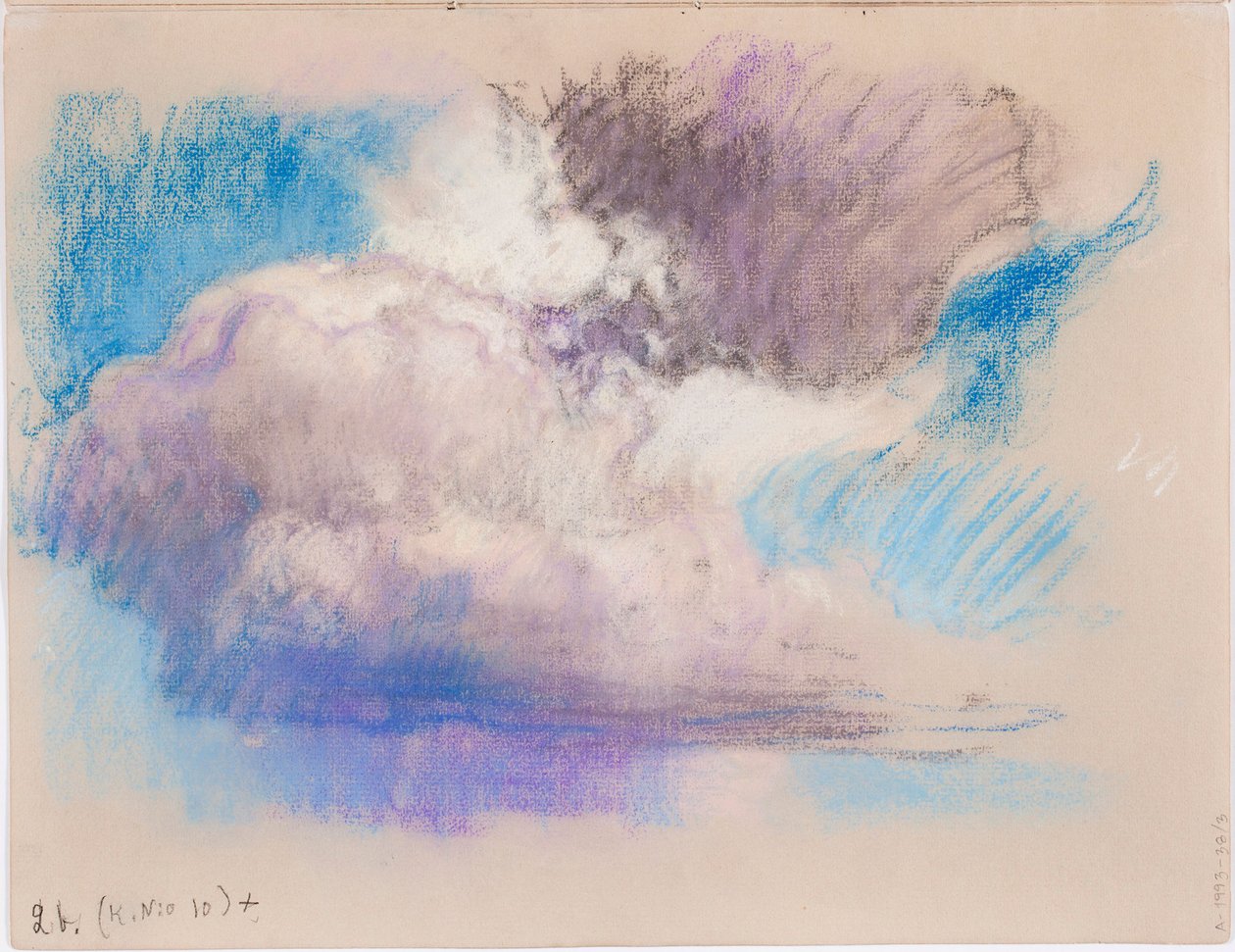 Wolken, Seite aus Järnefelts Skizzenbuch - Eero Järnefelt