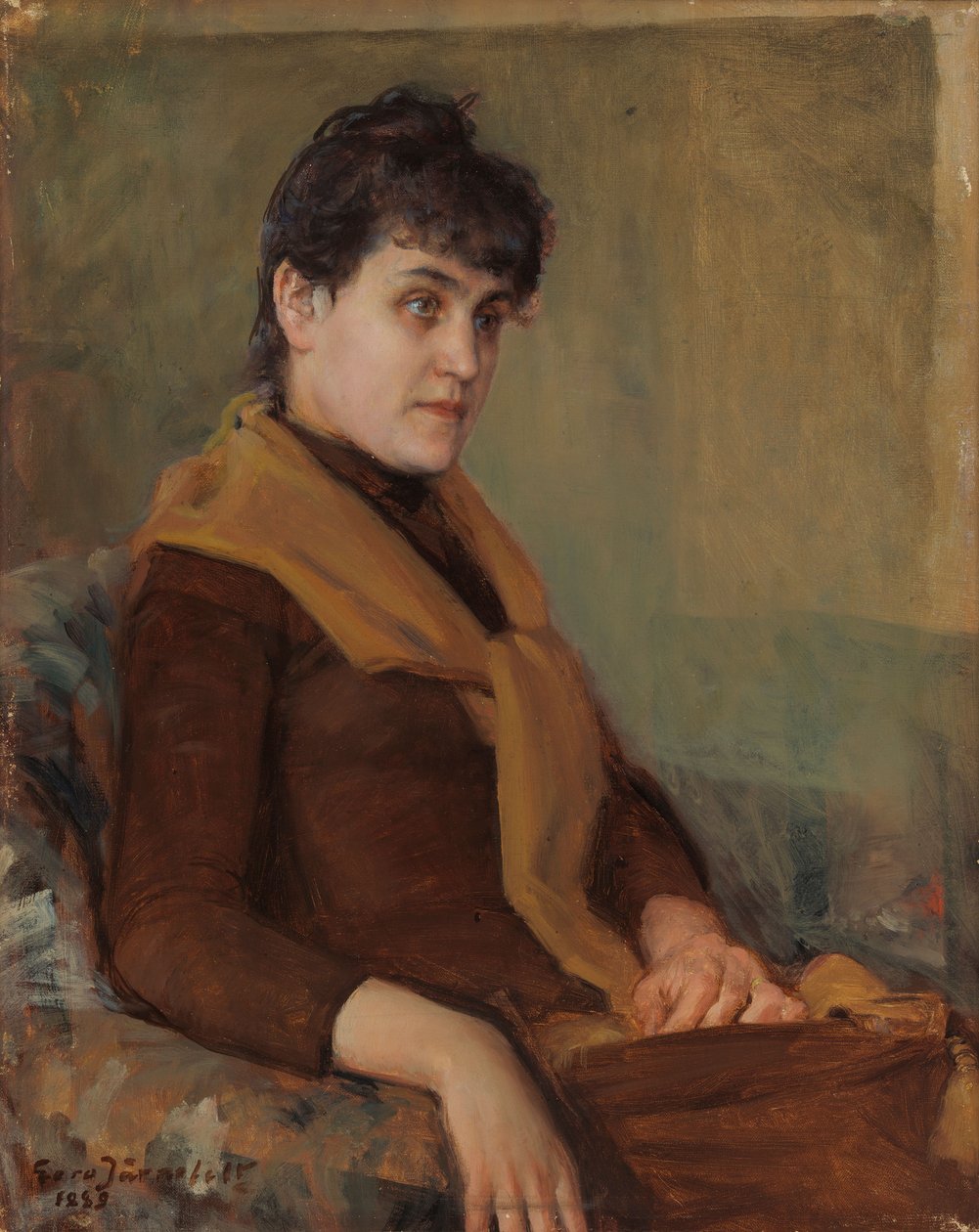 Portrait de fiançailles de Saimi - Eero Järnefelt