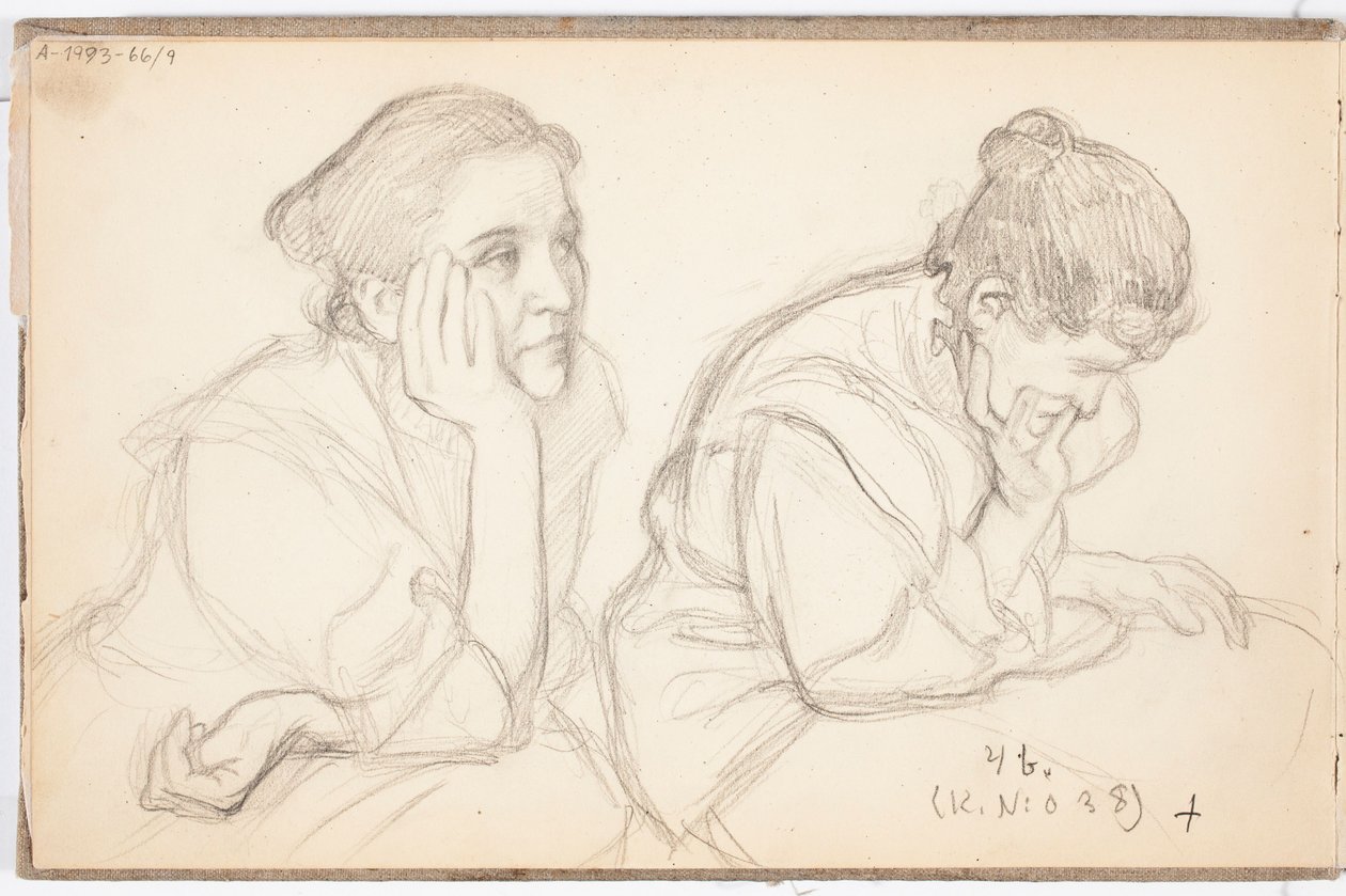 Saimi Järnefelt, Deux croquis de portraits - Eero Järnefelt