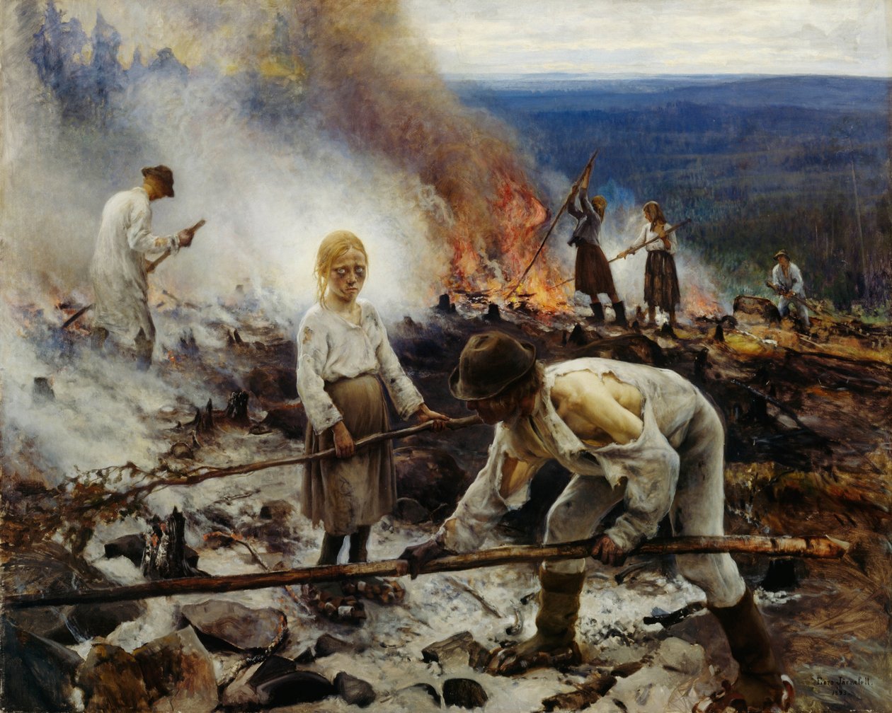 Sous le joug brûlant les broussailles - Eero Järnefelt