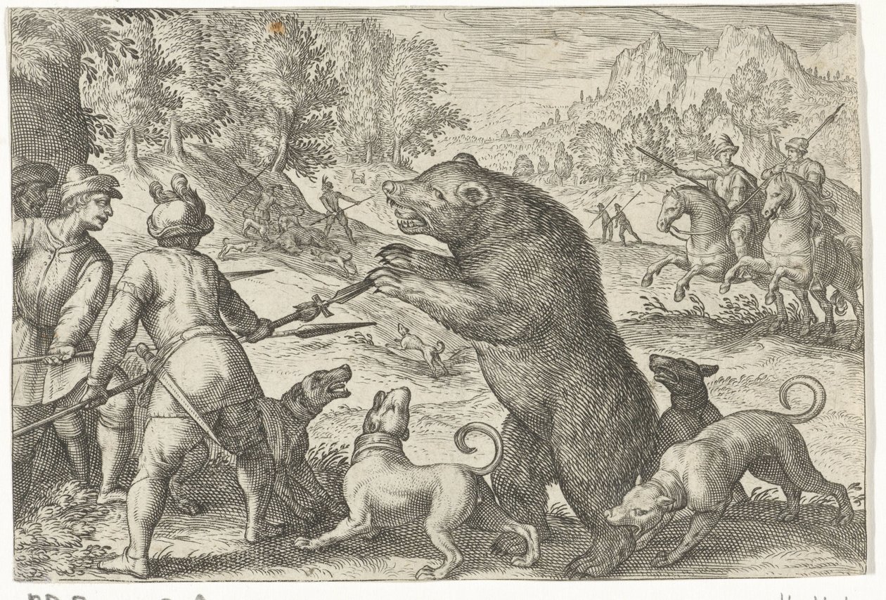 Paysage avec chasse à l