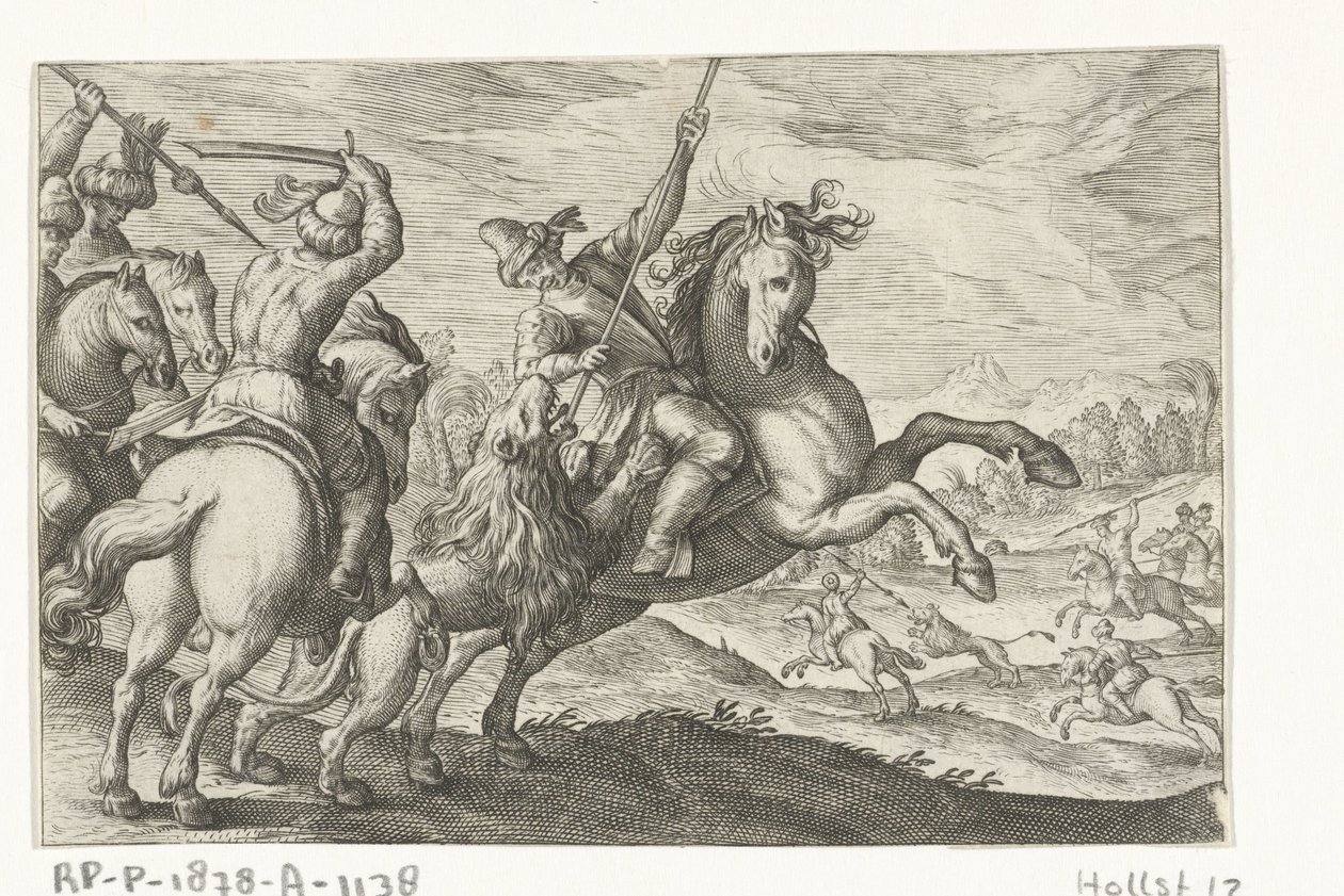 Chasse aux lions - Egbert Jansz.