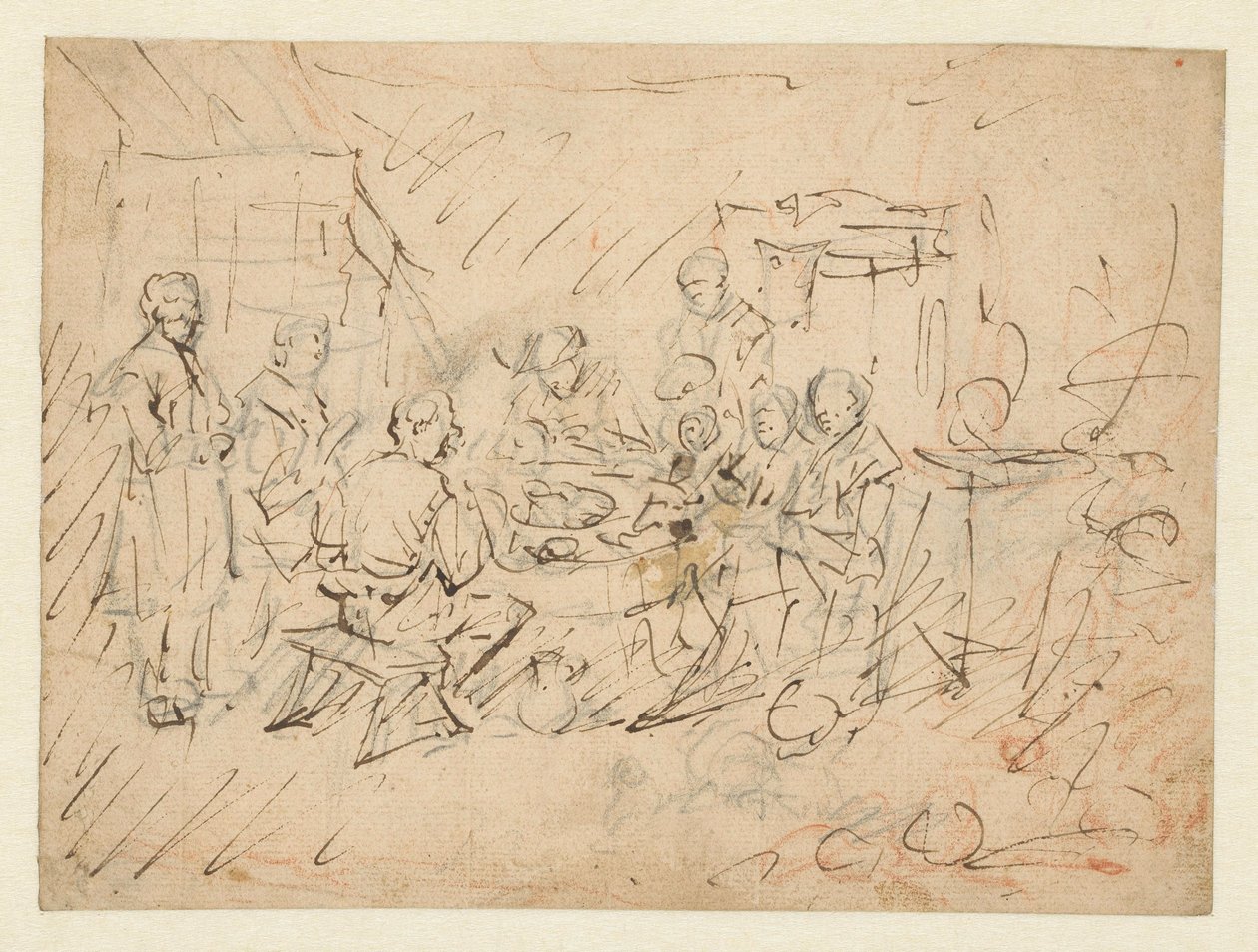Intérieur avec une famille de paysans à table - Egbert van Heemskerck (I)