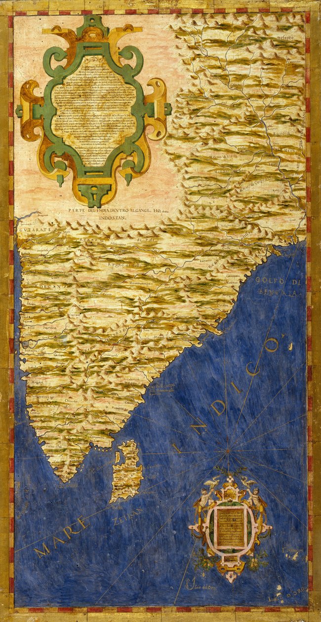Sous-continent indien et île de Sri Lanka - Ignazio Danti