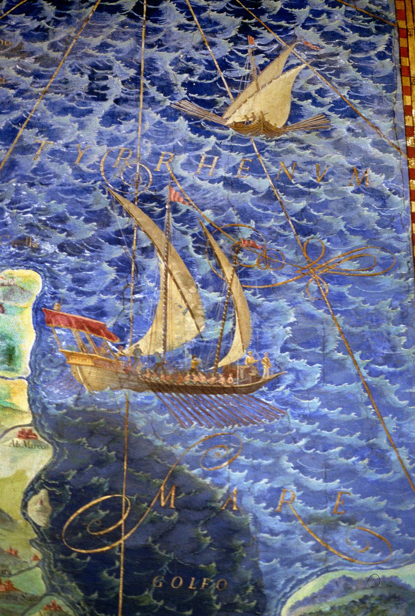 La mer Tyrrhénienne, détail de la 