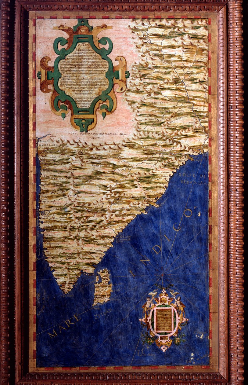 Inde (Carte par Egnazio Danti) - Egnazio Danti