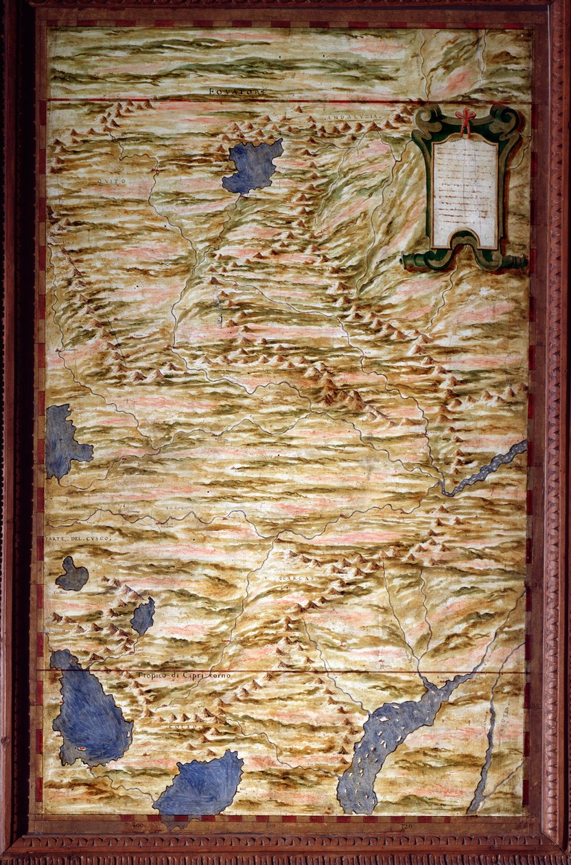 Carte du Pérou - Egnazio Danti