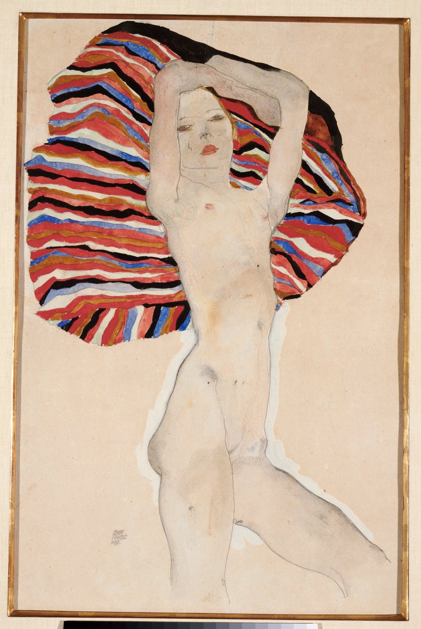 Acte contre le matériel coloré, 1911 - Egon Schiele
