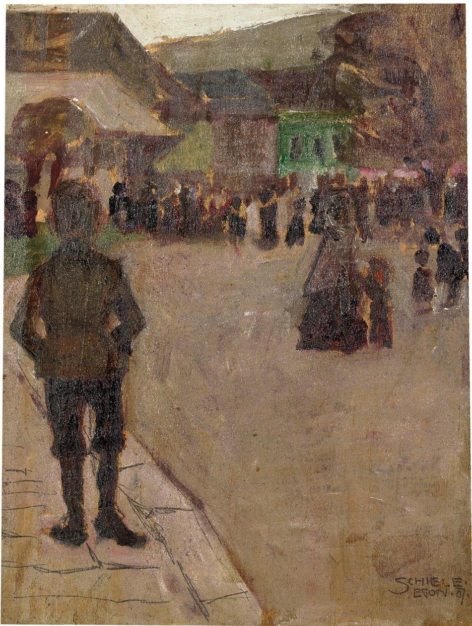Avant le Leopolditag à Klosterneuburg - Egon Schiele