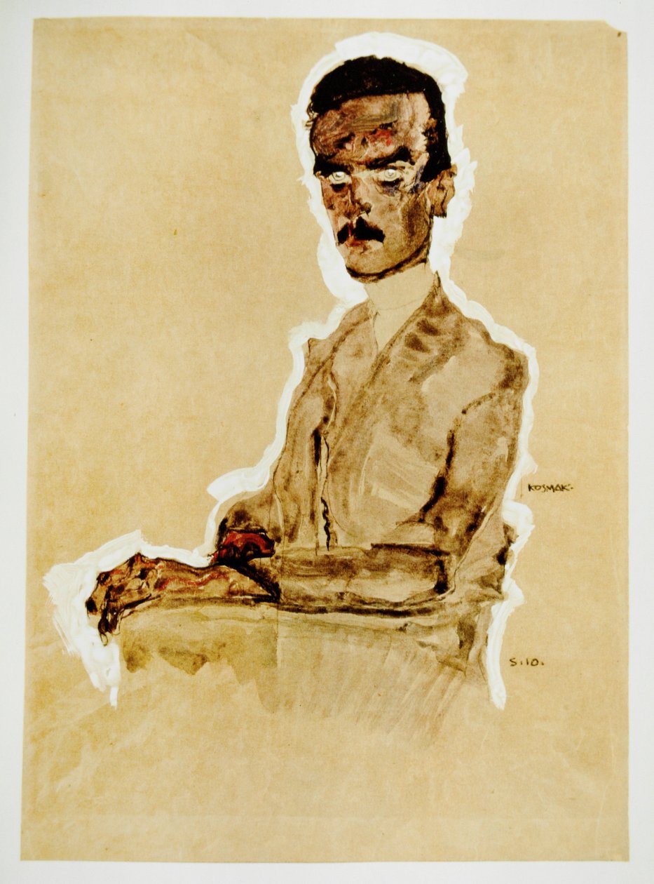 Bildnis Eduard Kosmack, sitzend -Portrait d