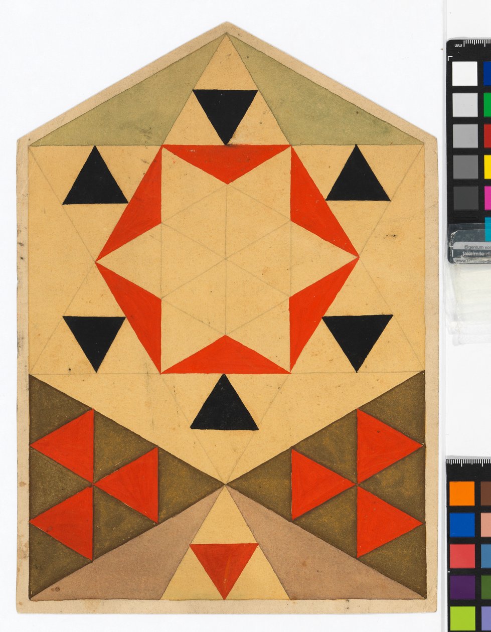 Geometrische Übung (Schülerarbeit) - Egon Schiele