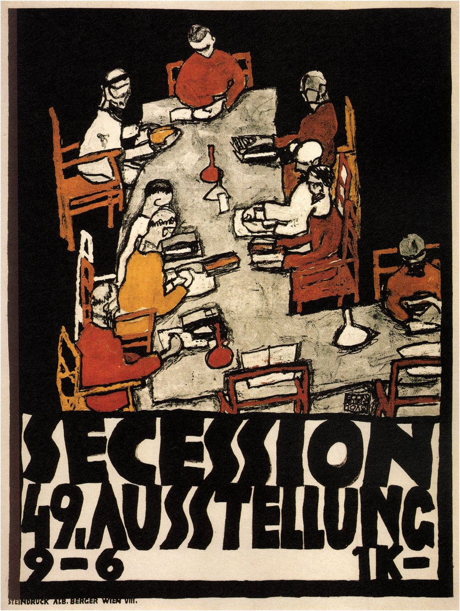 Affiche pour la 49e exposition de la Sécession de Vienne, 1918 - Egon Schiele