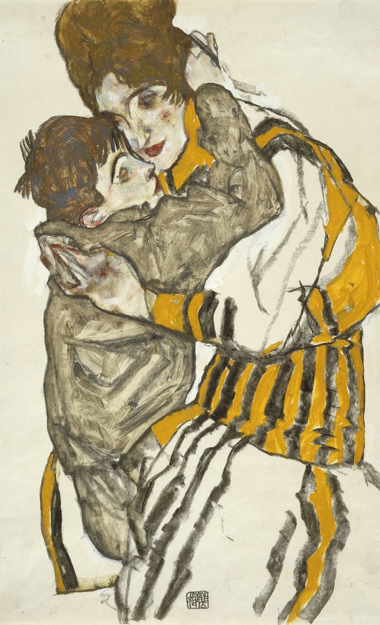 Schieles Frau mit ihrem kleinen Neffen - Egon Schiele