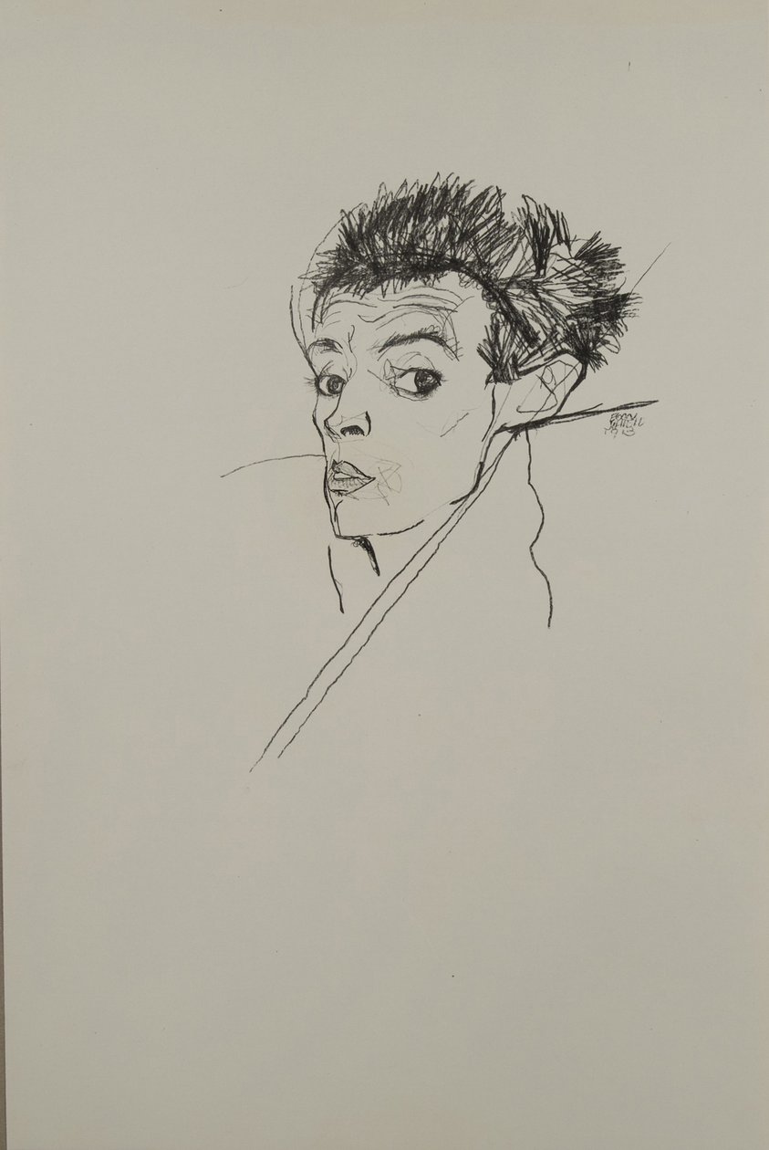 Autoportrait, 1913 - Egon Schiele