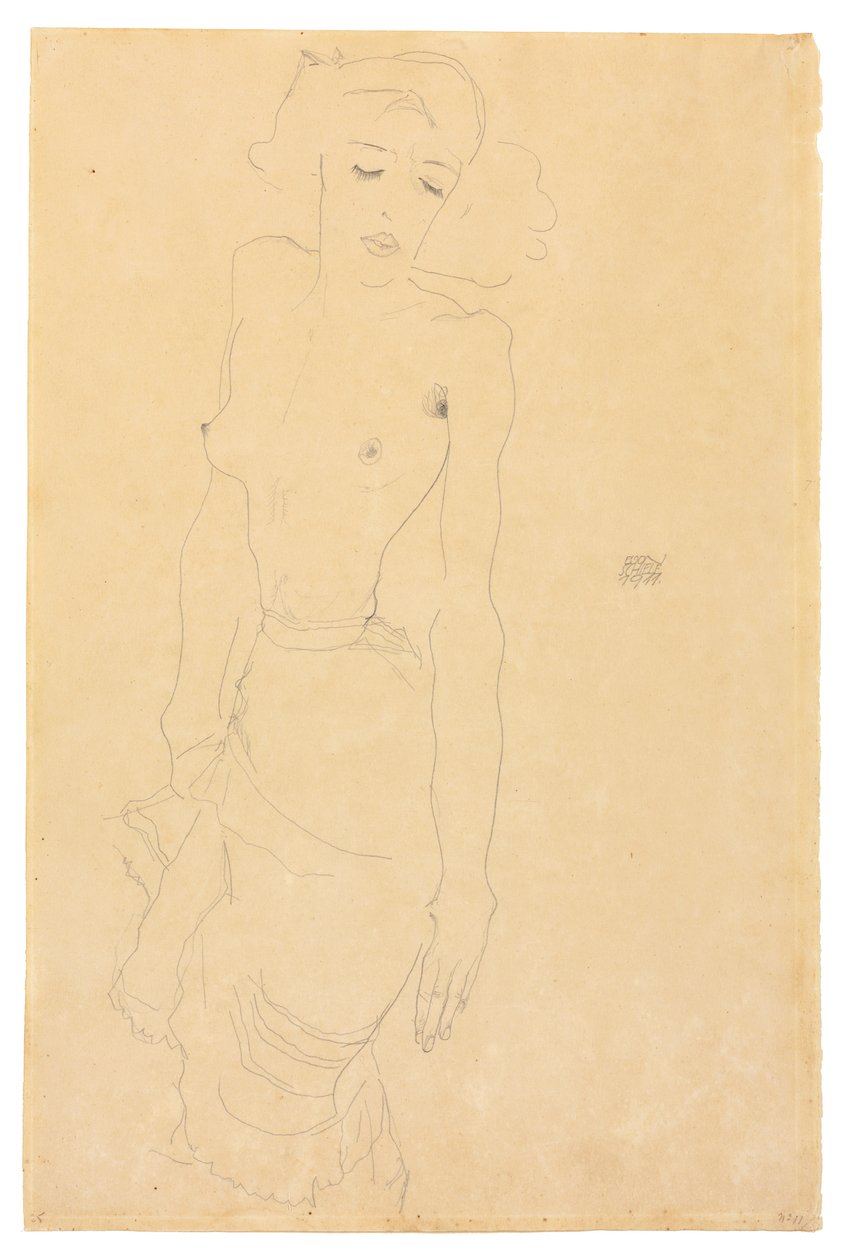 Femme debout, 1911 - Egon Schiele
