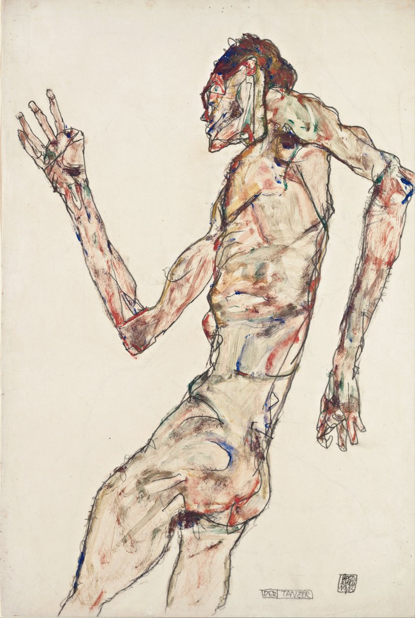 La danseuse, 1913 - Egon Schiele