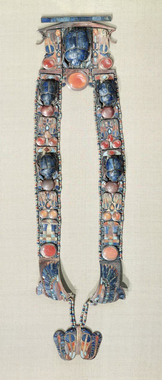 Pendentif du roi en forme de bateau montrant le symbole de la résurrection des dieux - Egyptian 18th Dynasty