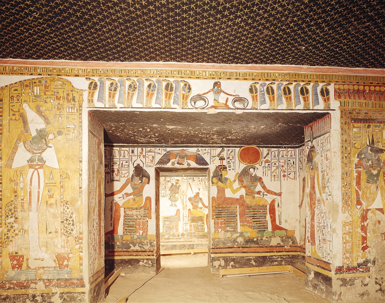 Deux salles de la tombe de Néfertari - Egyptian 19th Dynasty