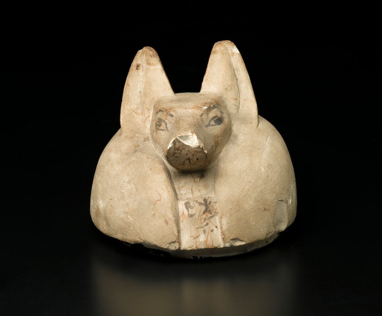 Couvercle de vase canope à tête de chacal - Egyptian