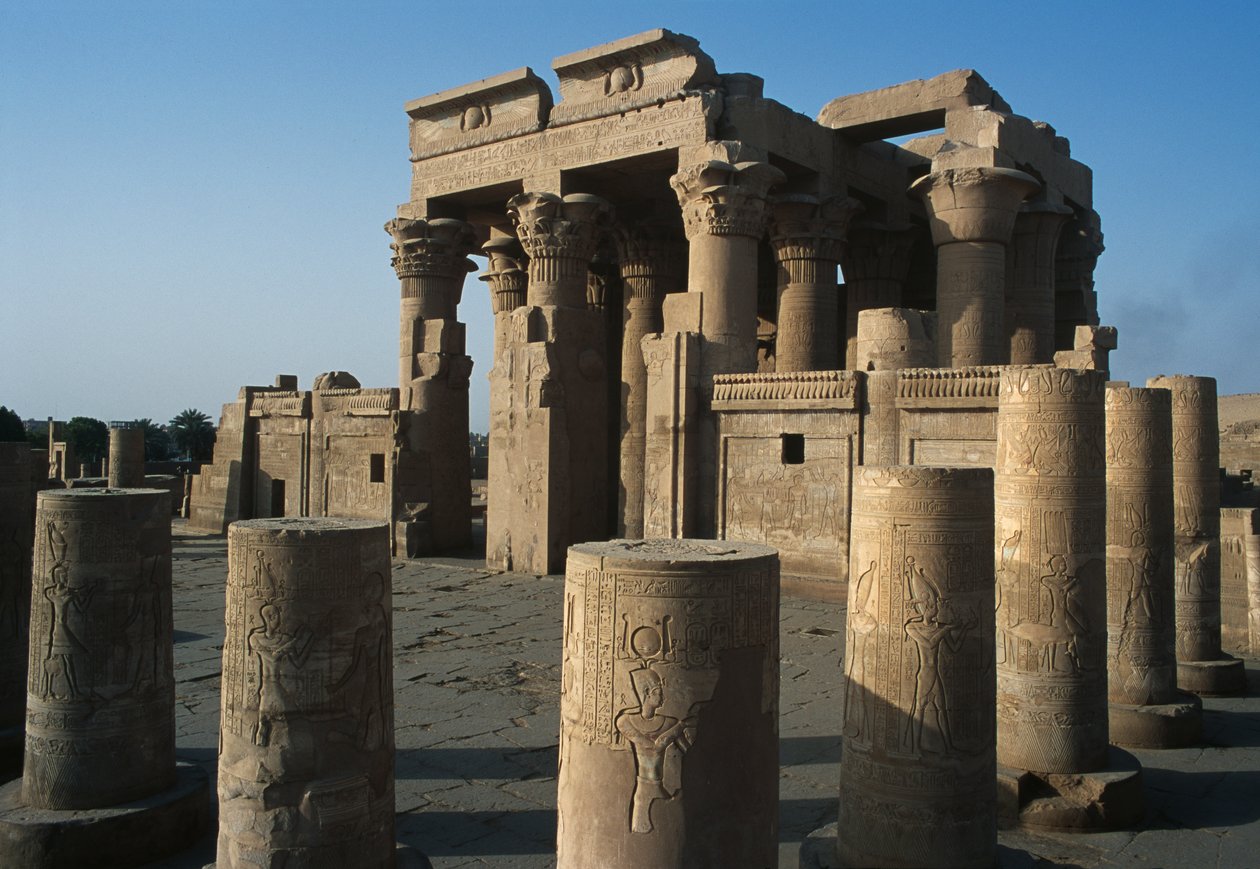 Vue du Double Temple romain et ptolémaïque de Sobek et Haroeris sur le Nil - Egyptian