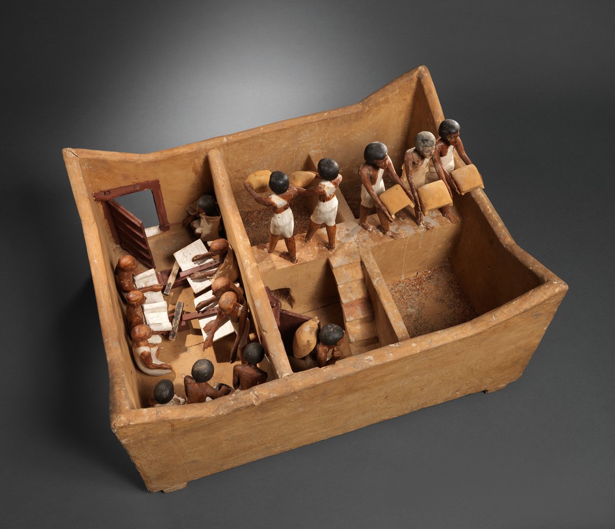 Modèle de grenier avec scribes du tombeau de Meketre, vers 1981-1975 av. J.-C. - Egyptian 12th Dynasty