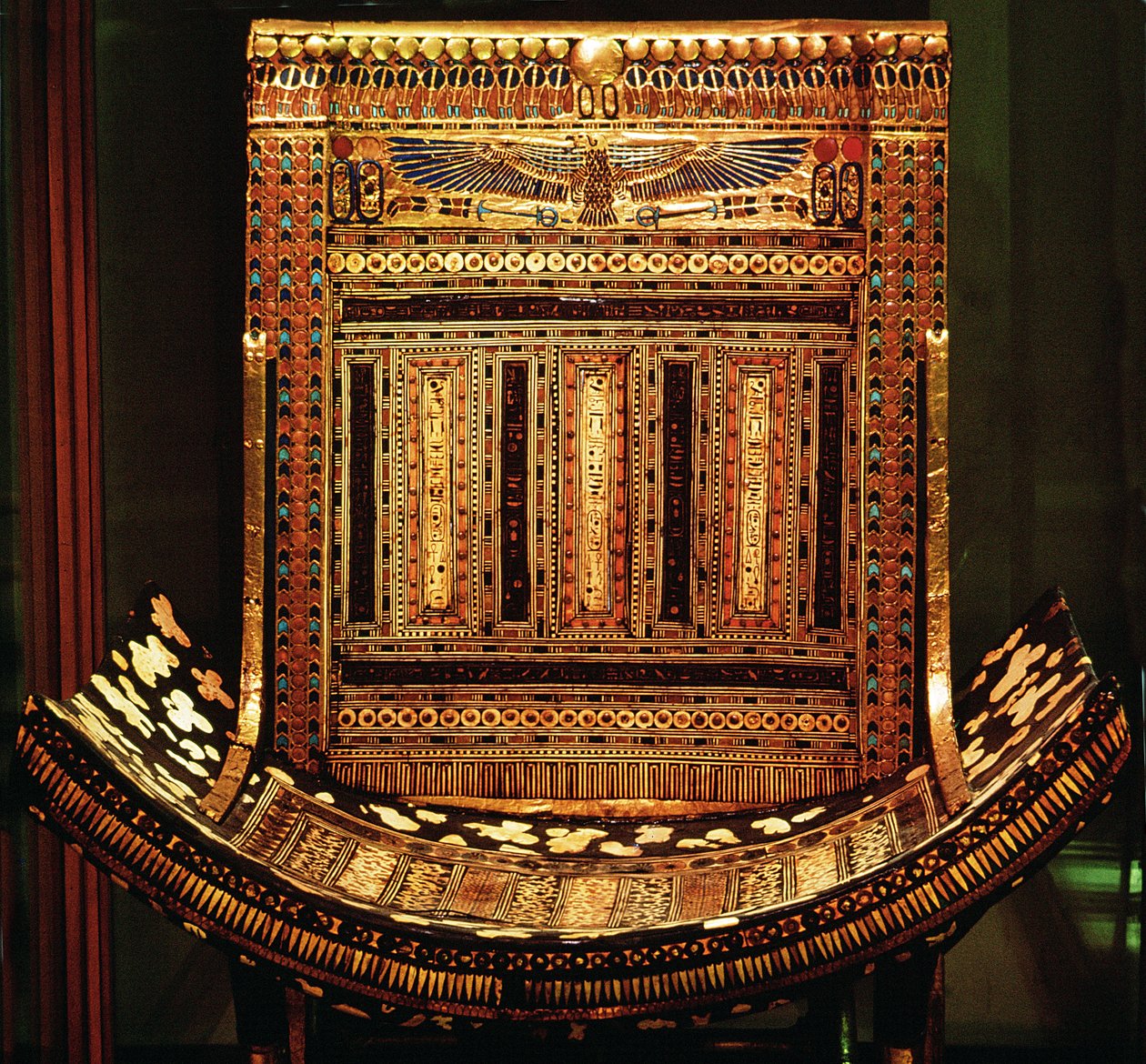 Chaise cérémoniale de Toutankhamon, (détail) - Egyptian 18th Dynasty