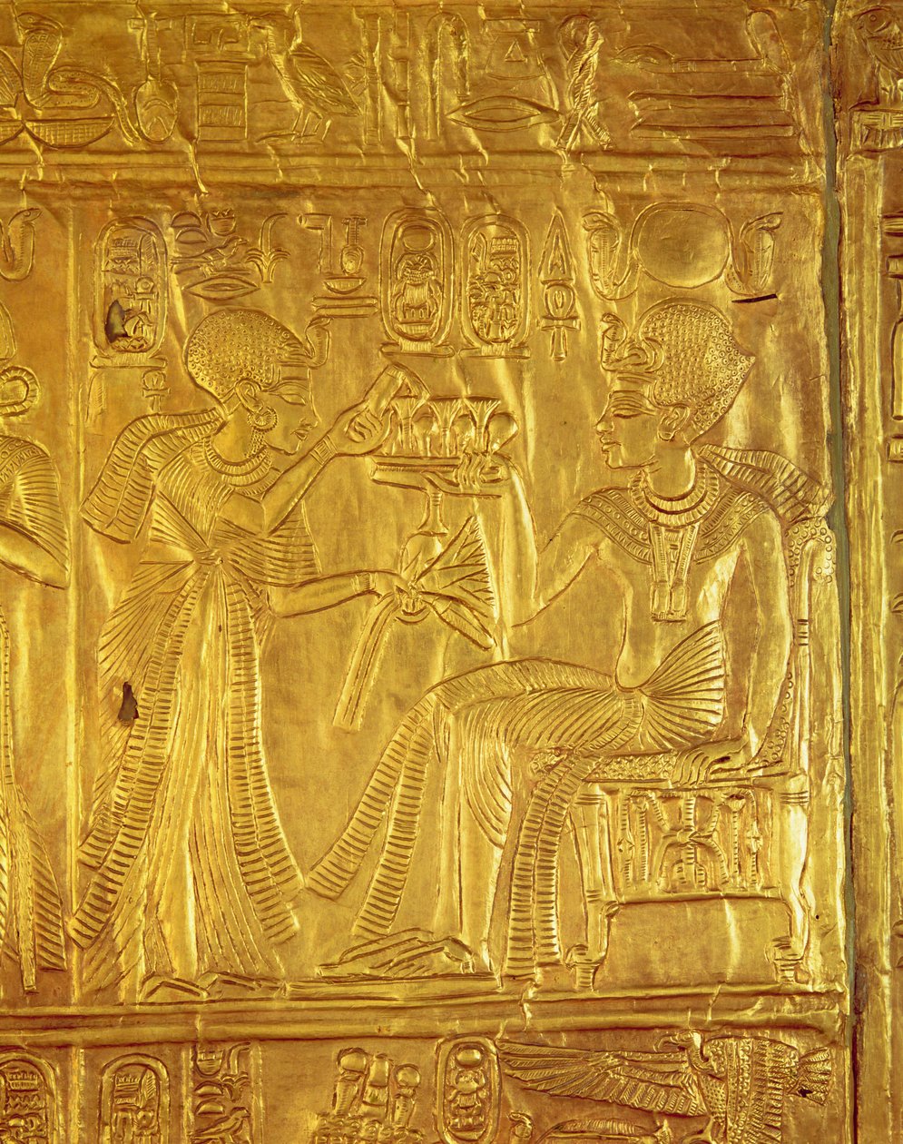 Détail du sanctuaire doré, de la tombe de Toutankhamon, Nouvel Empire - Egyptian 18th Dynasty