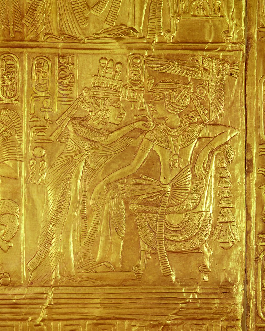 Détail du sanctuaire doré, de la tombe de Toutankhamon, Nouvel Empire - Egyptian 18th Dynasty