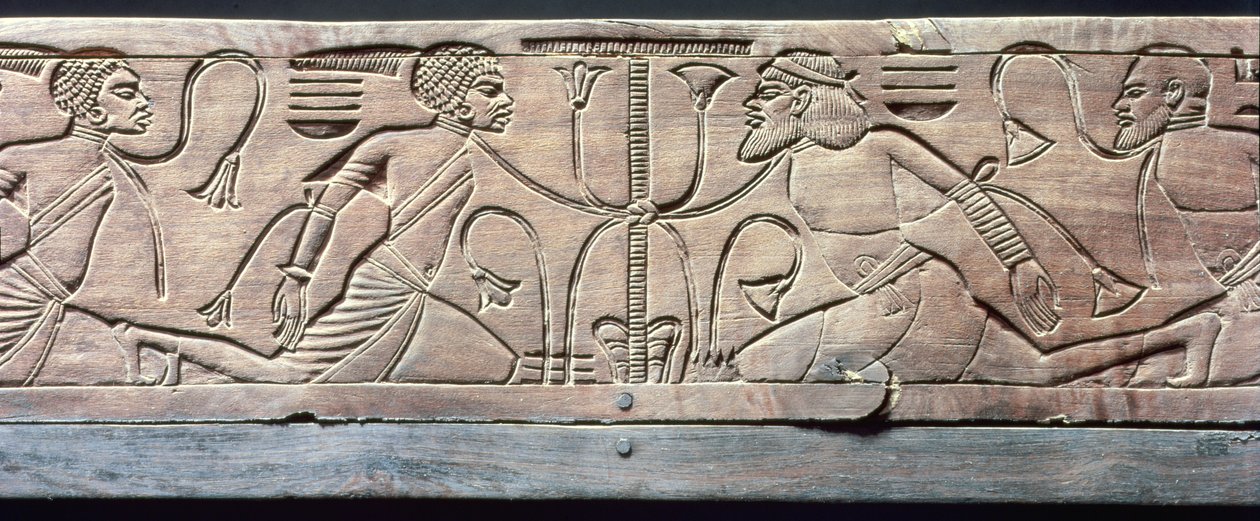 Détail du tabouret cérémoniel de Toutankhamon - Egyptian 18th Dynasty