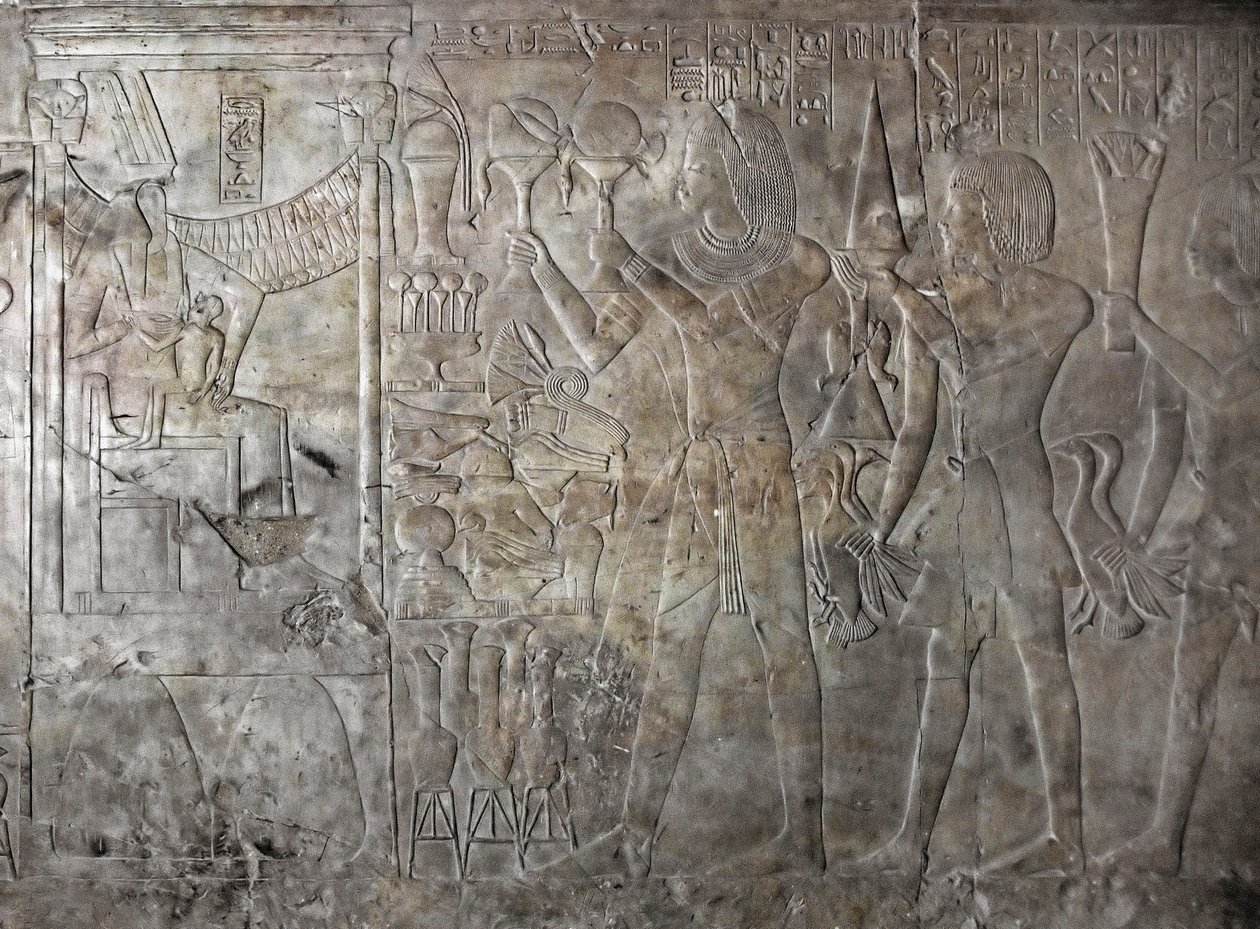 Antiquité égyptienne: relief de la tombe de Kha em Het - Egyptian 18th Dynasty