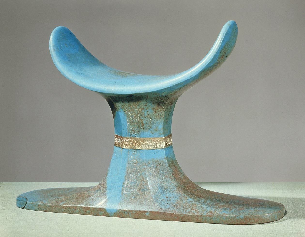 Appui-tête, de la tombe de Toutankhamon (c.1370-52 av. J.-C.) Nouveau Royaume - Egyptian 18th Dynasty