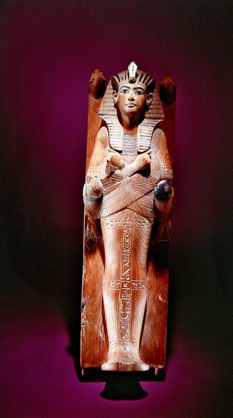 Image du roi sur son lit funéraire, de la tombe de Toutankhamon, Nouvel Empire - Egyptian 18th Dynasty
