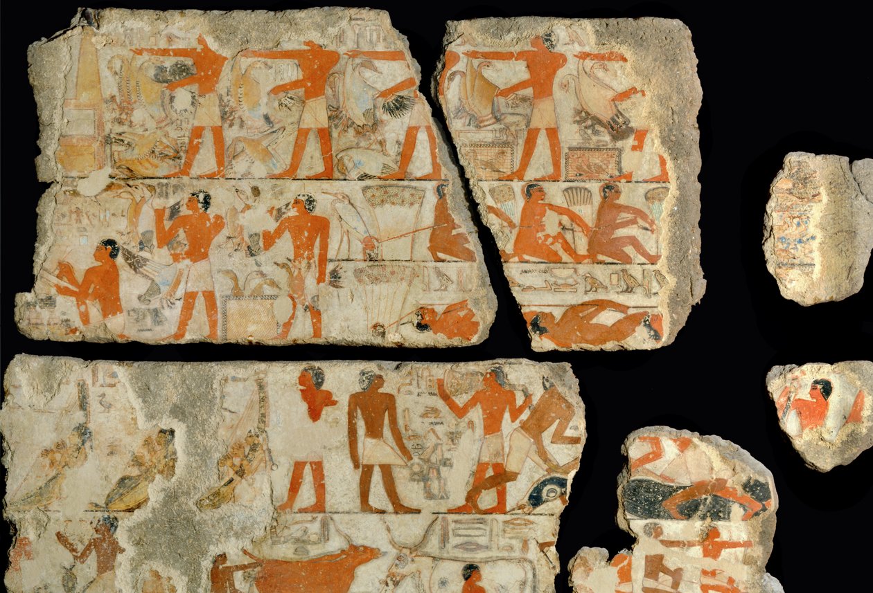 Scène dans les marais du Nil ... - Egyptian 18th Dynasty