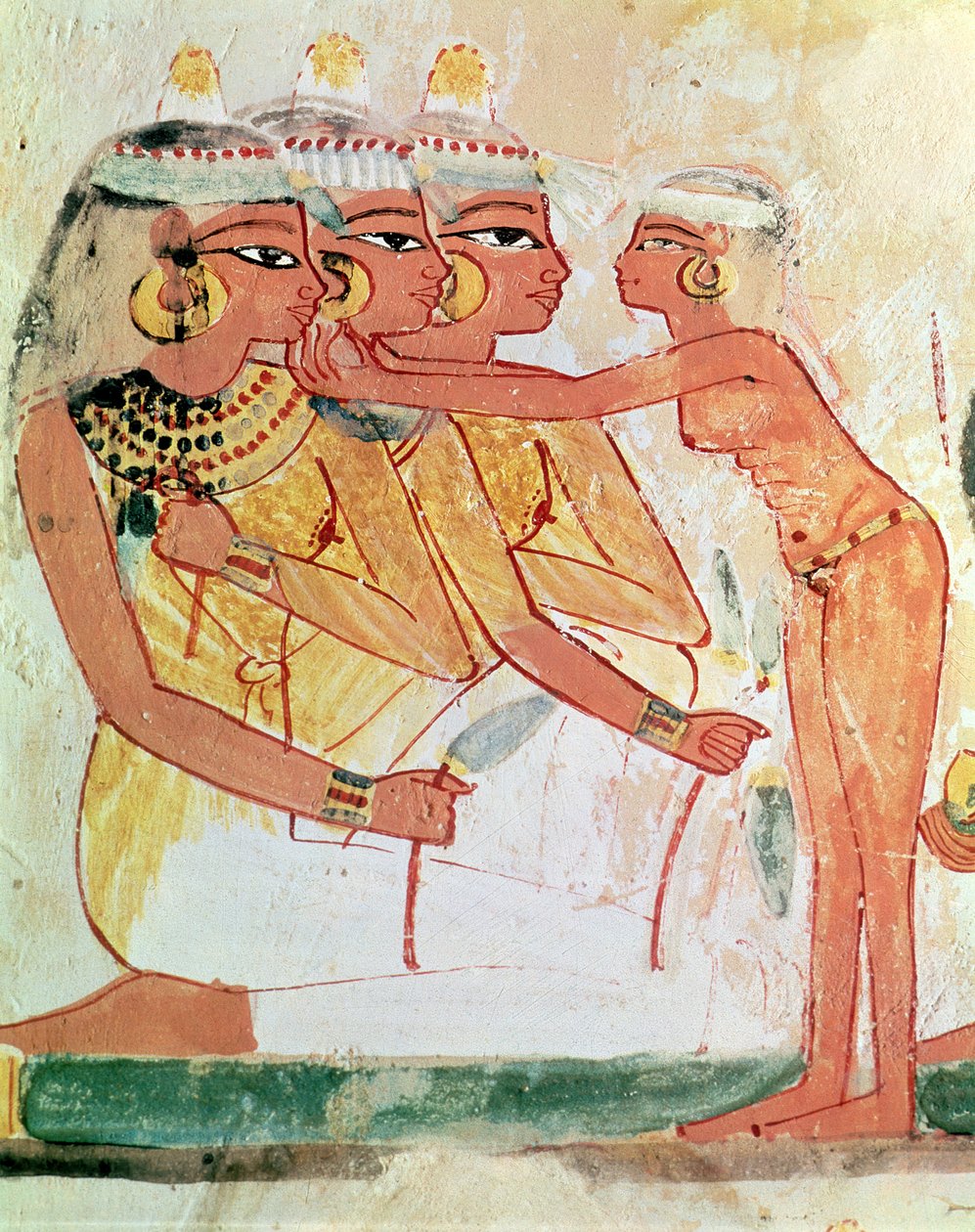 La Toilette des femmes, de la tombe de Nakht, Nouvel Empire, vers 1400 av. J.-C. - Egyptian 18th Dynasty