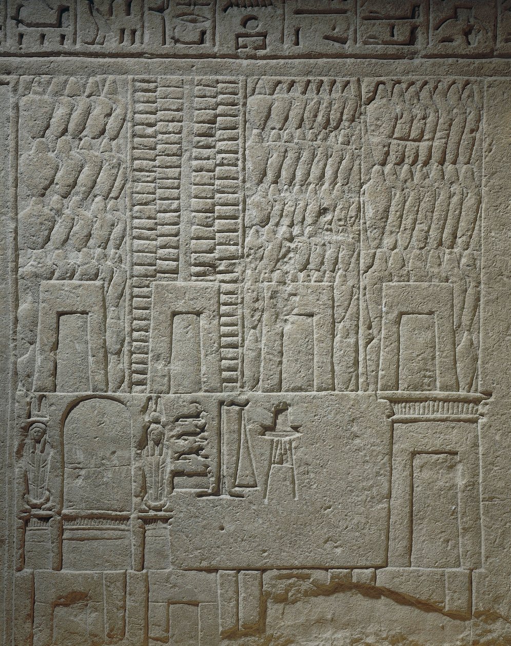 Relief mural représentant un entrepôt (détail) - Egyptian 18th Dynasty