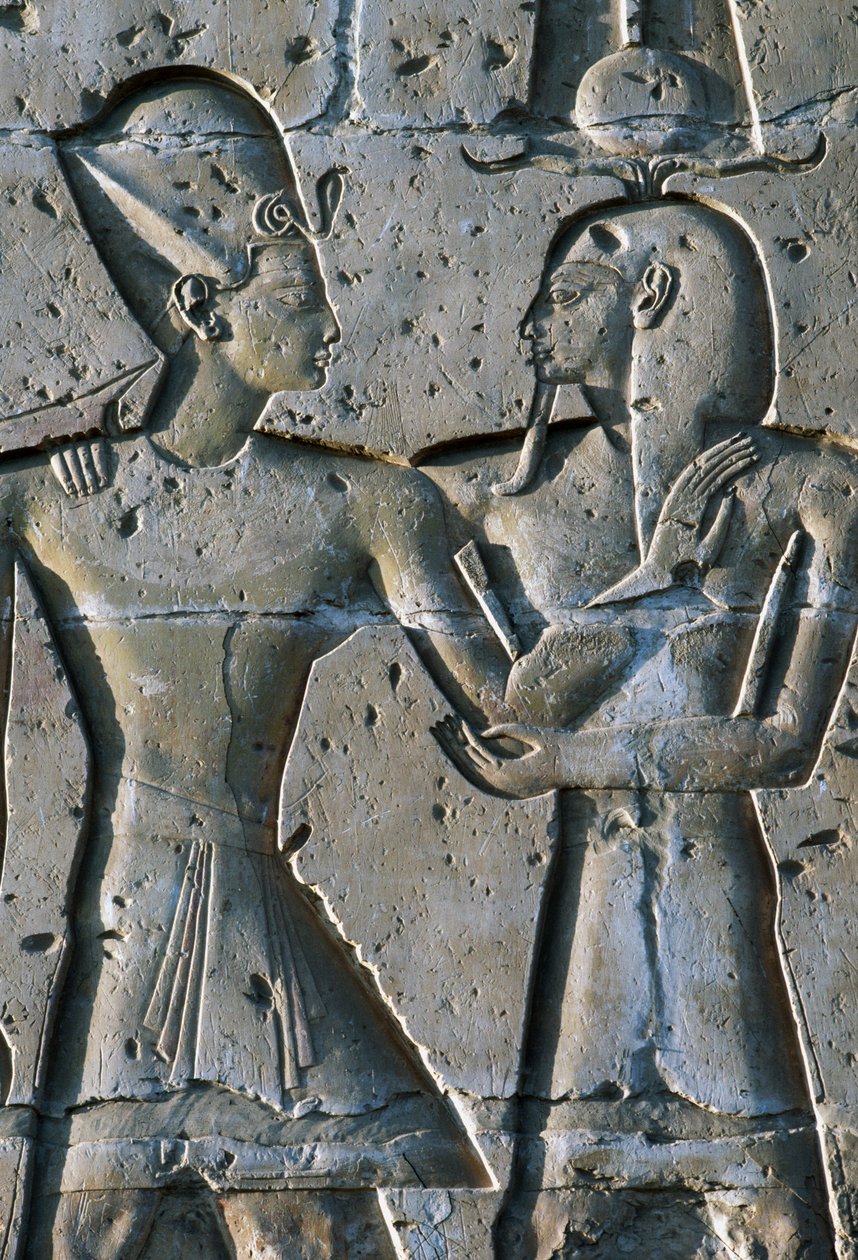 Bas-relief représentant un pharaon, Temple de Séthi Ier, ou Grand Temple d