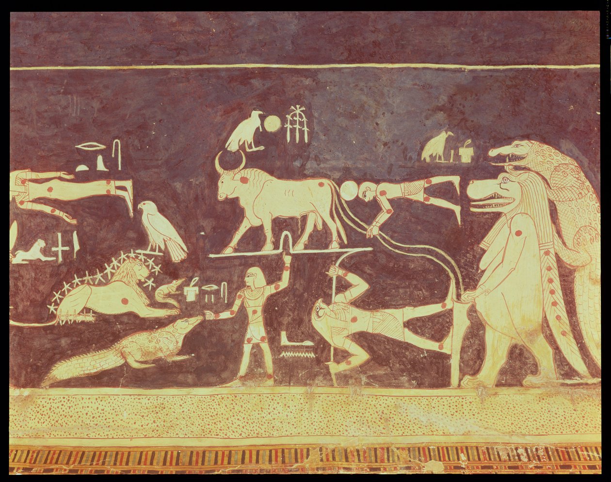 Constellations, de la chambre funéraire de la Tombe de Séthi Ier, Nouvel Empire, 1294-1279 av. J.-C. (peinture murale) - Egyptian 19th Dynasty