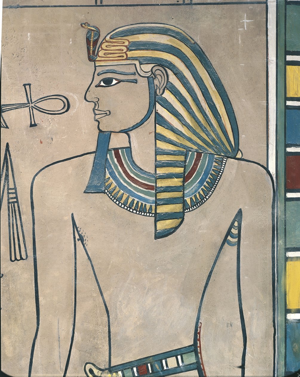 Égypte, Thèbes antique, Vallée des Rois, fresque du pharaon Aménophis III - Egyptian 19th Dynasty