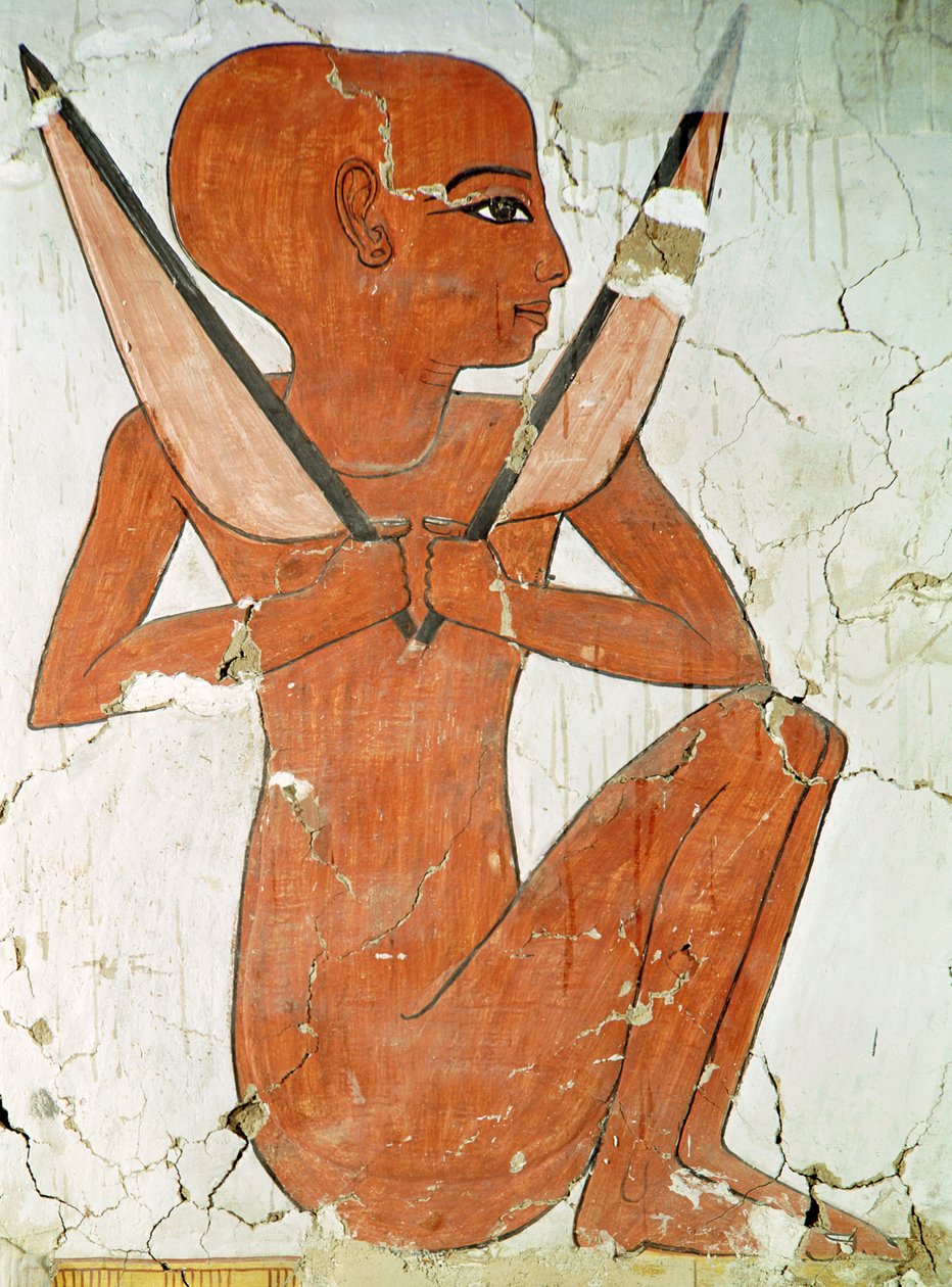 Divinité Naos, de la tombe de Néfertari, Nouvel Empire (peinture murale) - Egyptian 19th Dynasty
